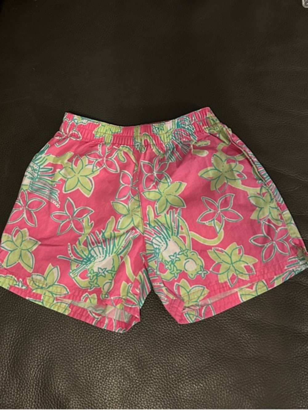 Lilly Pulitzer Pink Tropical Floral Bermuda Shorts